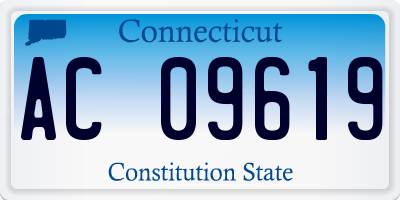 CT license plate AC09619