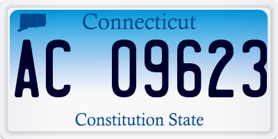 CT license plate AC09623