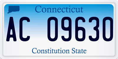 CT license plate AC09630