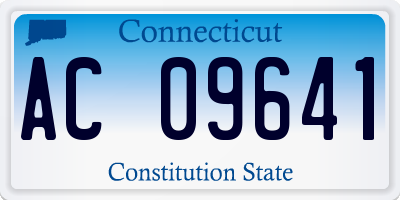 CT license plate AC09641
