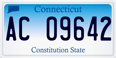 CT license plate AC09642