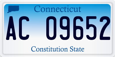 CT license plate AC09652