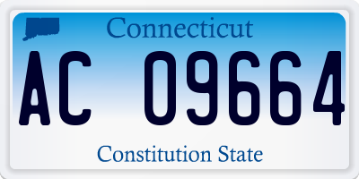 CT license plate AC09664