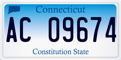 CT license plate AC09674