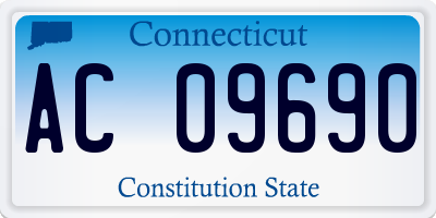CT license plate AC09690