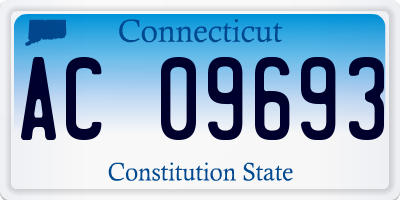 CT license plate AC09693