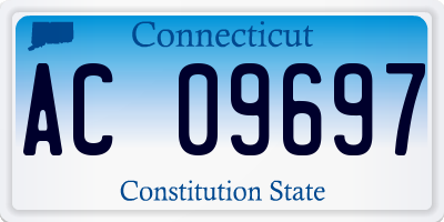 CT license plate AC09697