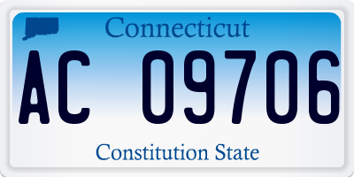 CT license plate AC09706
