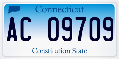 CT license plate AC09709