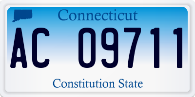 CT license plate AC09711