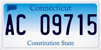 CT license plate AC09715