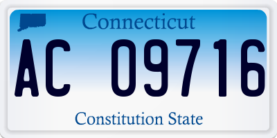 CT license plate AC09716
