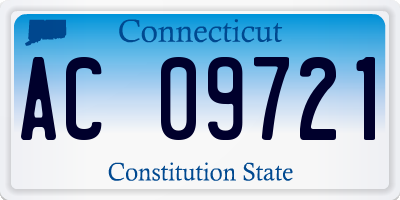 CT license plate AC09721