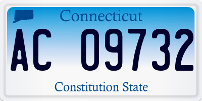 CT license plate AC09732