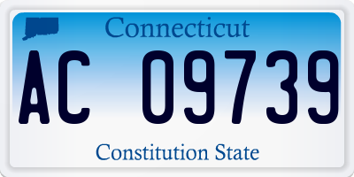 CT license plate AC09739