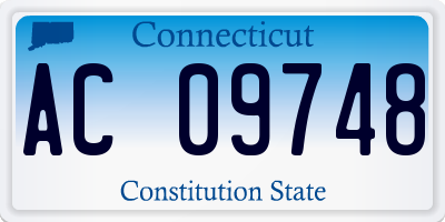 CT license plate AC09748