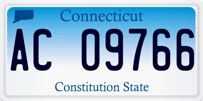 CT license plate AC09766