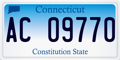 CT license plate AC09770