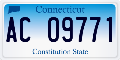 CT license plate AC09771