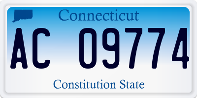 CT license plate AC09774