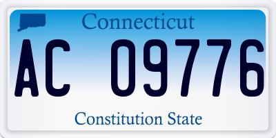 CT license plate AC09776