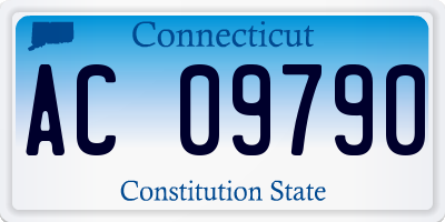CT license plate AC09790