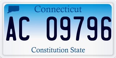 CT license plate AC09796