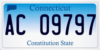 CT license plate AC09797