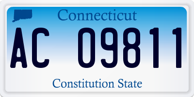 CT license plate AC09811