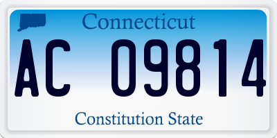 CT license plate AC09814
