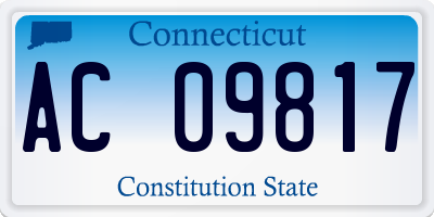 CT license plate AC09817