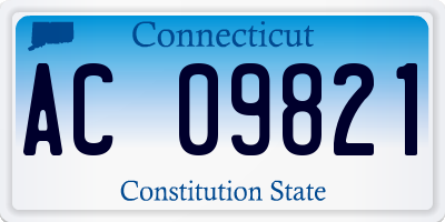 CT license plate AC09821