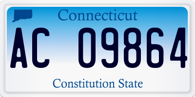 CT license plate AC09864