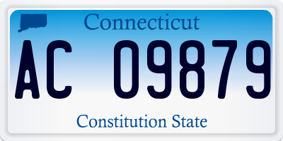 CT license plate AC09879