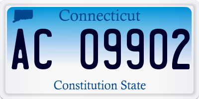 CT license plate AC09902