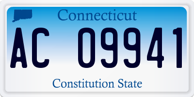 CT license plate AC09941