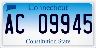 CT license plate AC09945