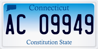 CT license plate AC09949