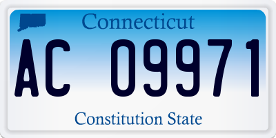 CT license plate AC09971