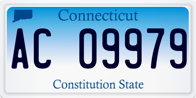 CT license plate AC09979