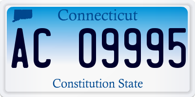 CT license plate AC09995