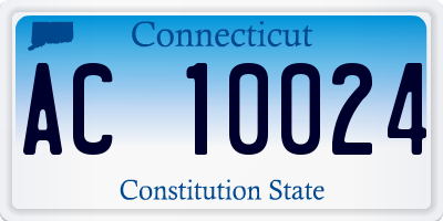 CT license plate AC10024