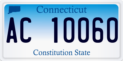 CT license plate AC10060