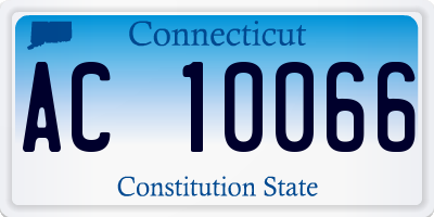 CT license plate AC10066