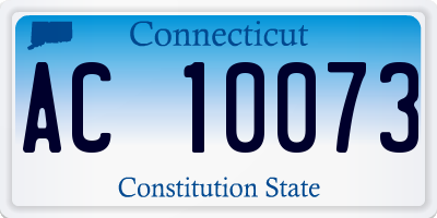 CT license plate AC10073