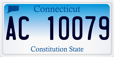 CT license plate AC10079