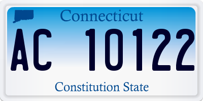 CT license plate AC10122