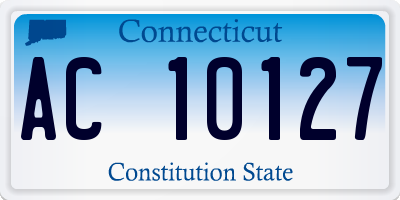 CT license plate AC10127