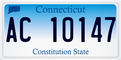 CT license plate AC10147