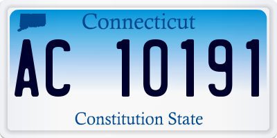 CT license plate AC10191